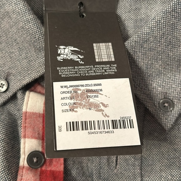 New Burberry Birt Men’s Button Down - Picture 6 of 7